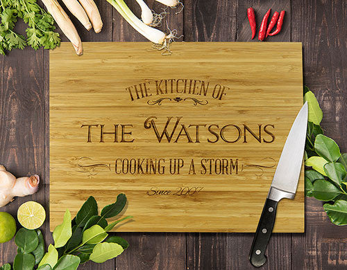 12x16 Inch Personalised Bamboo Cutting Boards