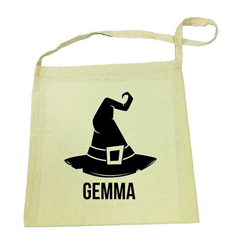 Witches Hat Halloween Calico Tote Bag (Temporarily Out of Stock)