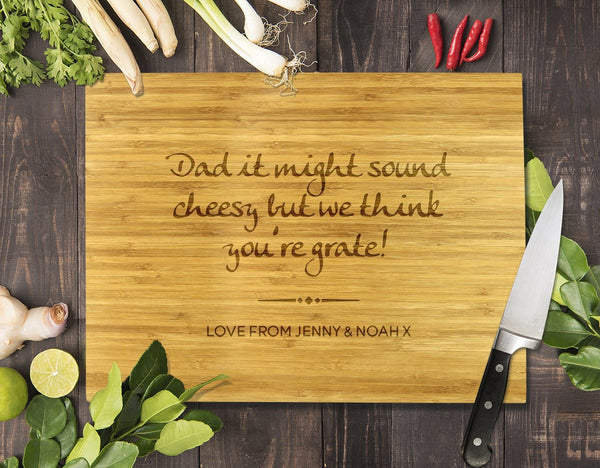 12x16 Inch Personalised Bamboo Cutting Boards