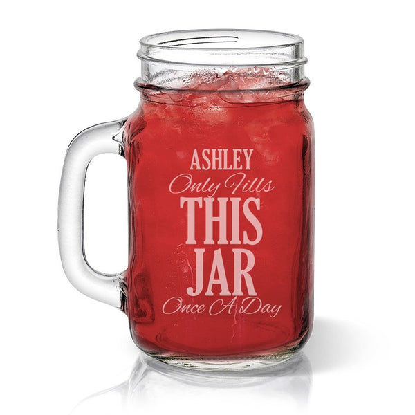 Laser Engraved Mason Jars