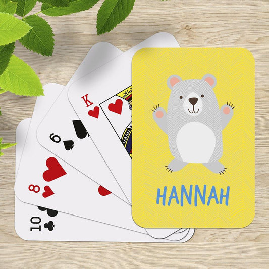 Bear Playing Cards