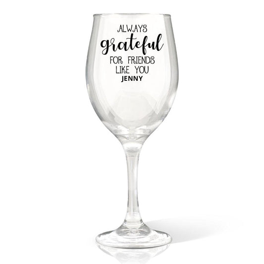Grateful Wine Glass