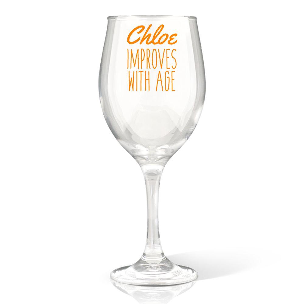 Happy Birthday Wine Glass