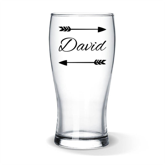 Arrow Colour Printed Standard Beer Glass