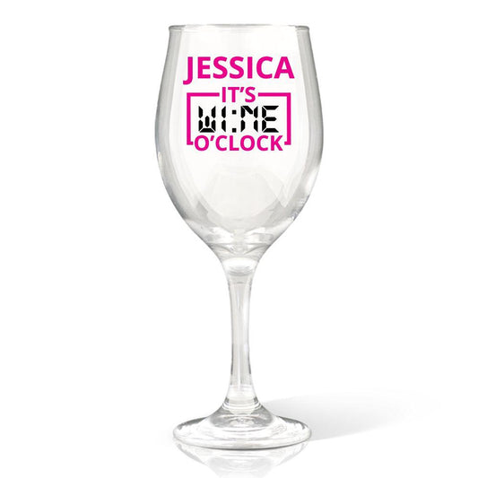 O'Clock  Wine Glass