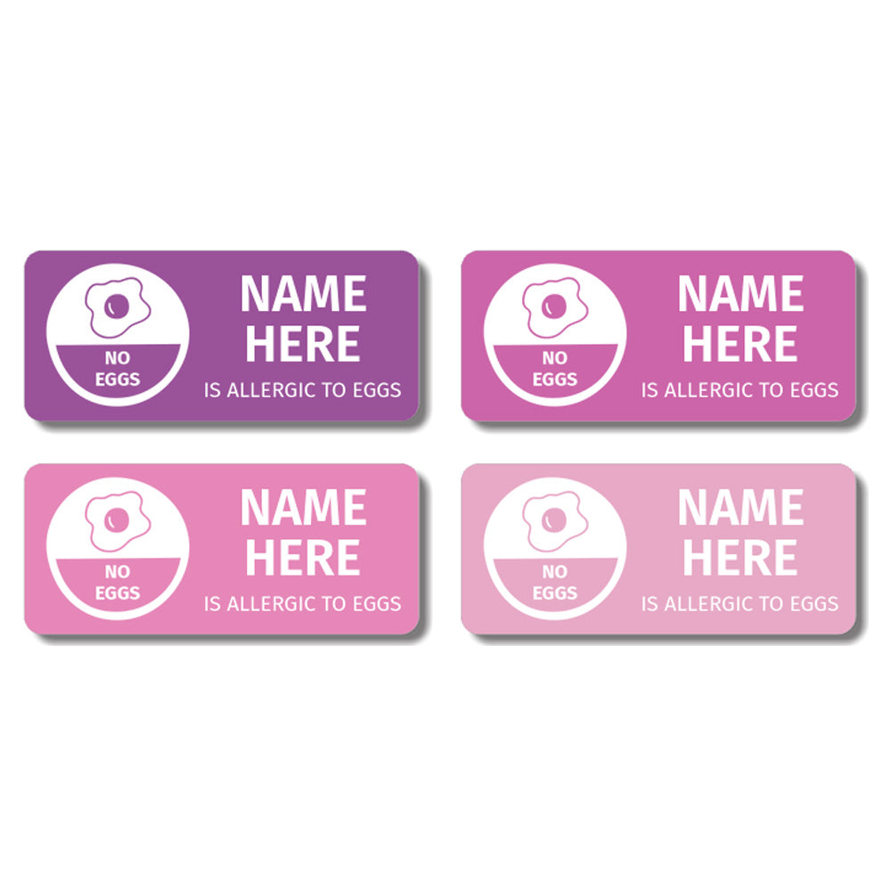 Magenta Allergy Label