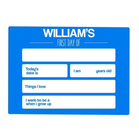 Large Single Colour First Day Sign