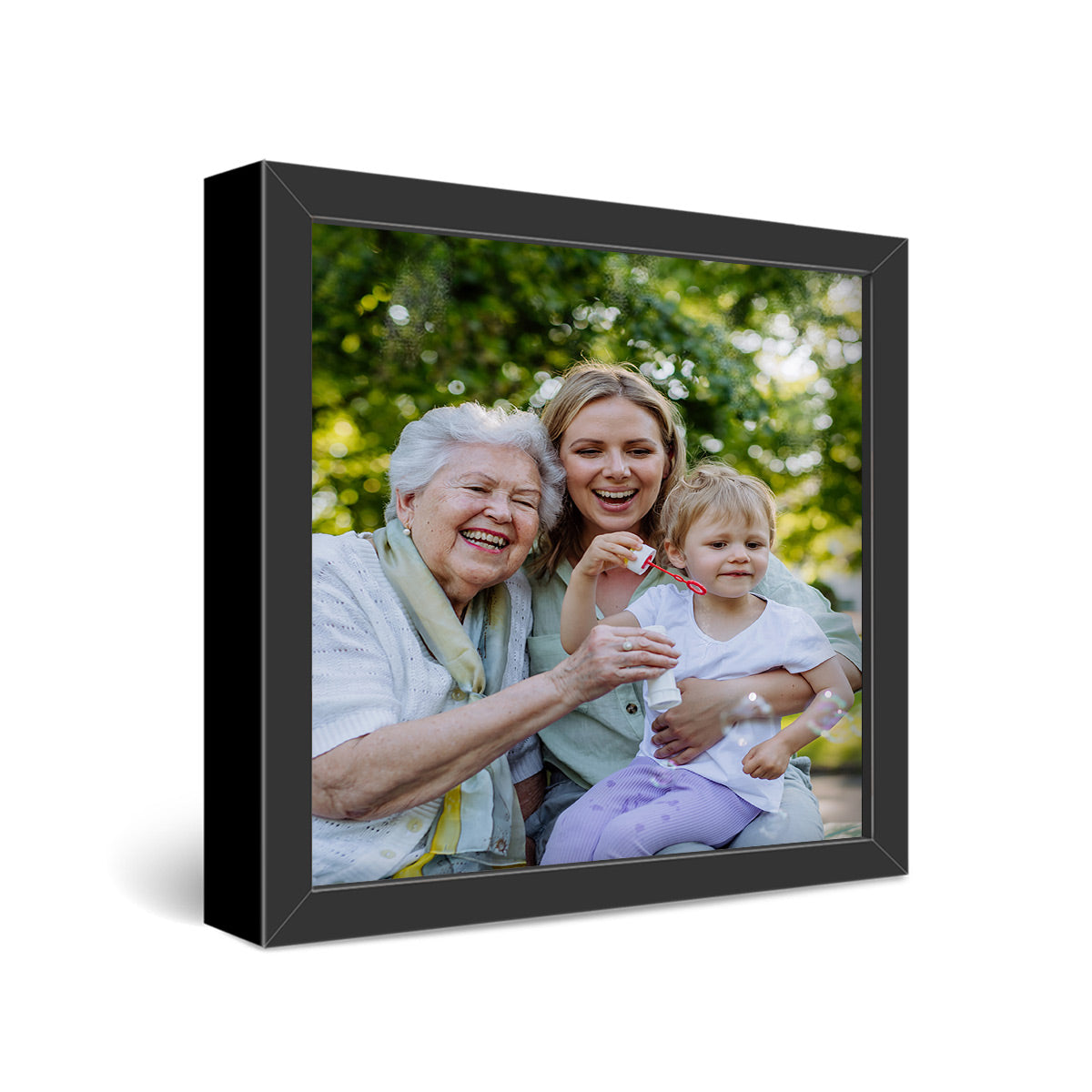 16x16" Framed Metal Print
