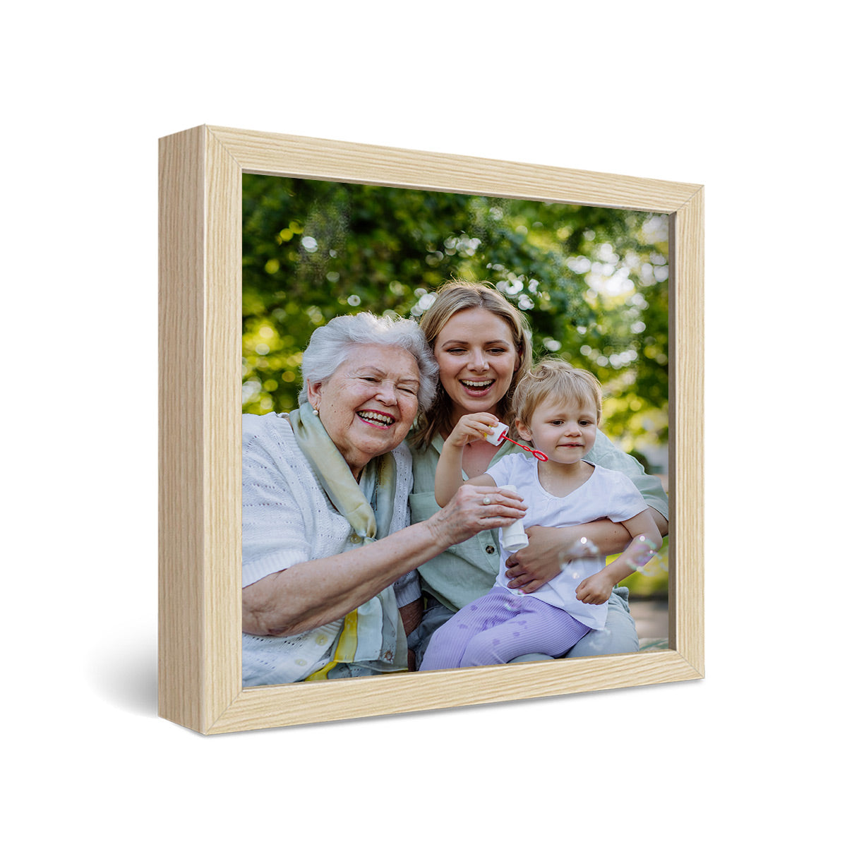 16x16" Framed Metal Print