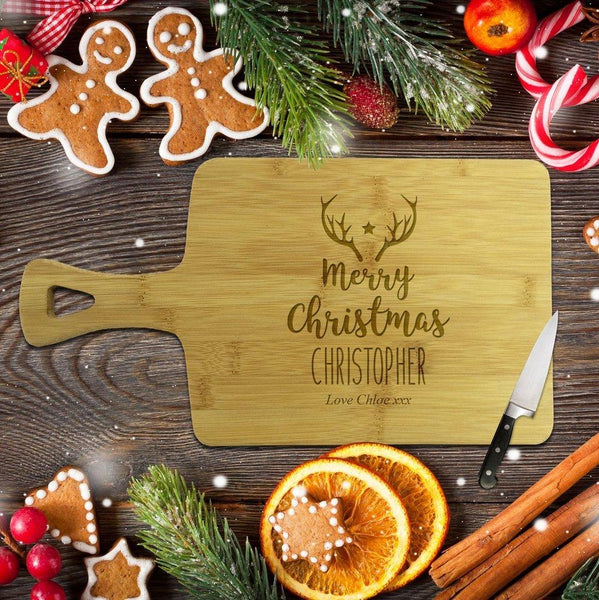 Personalised Christmas Bamboo Cutting Boards