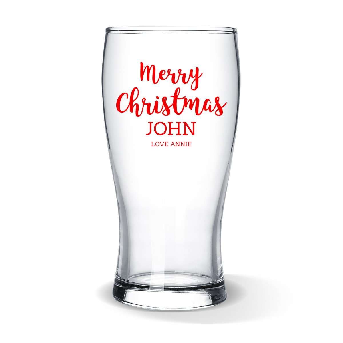 Merry Christmas Standard Beer Glass