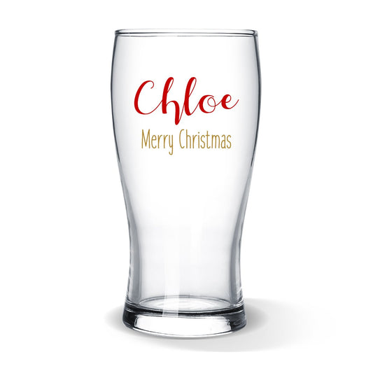 Festive Standard Beer Glass