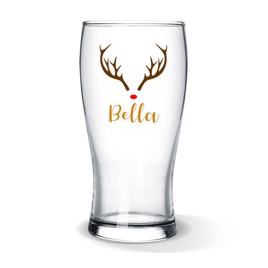 Reindeer Standard Beer Glass