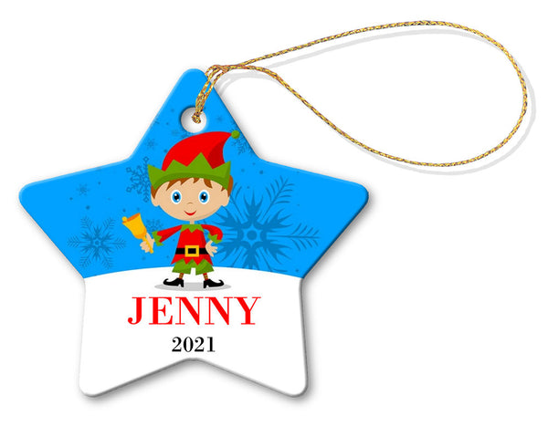 Personalised Christmas Star Decorations