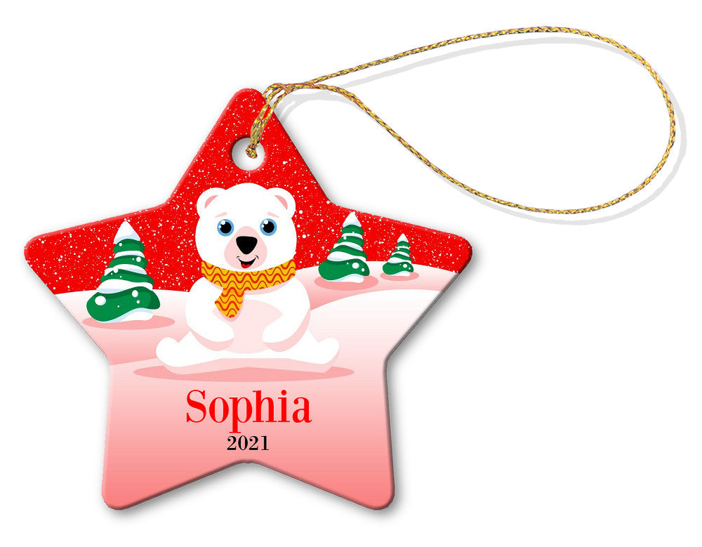 Red Snow Star Decoration