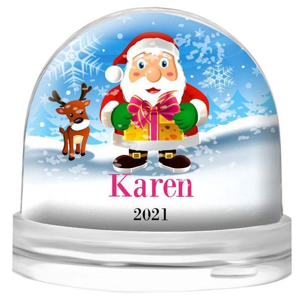 Personalised Christmas Snow Globes