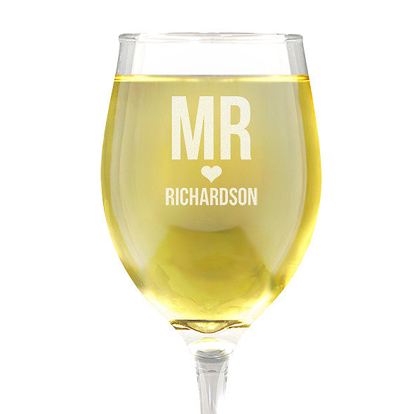 Mr Love Design Wine 410ml Glass