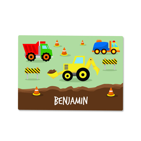 Large Construction Wipe Clean Placemat