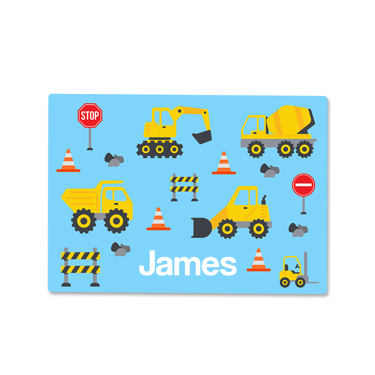 Small Little Digger Wipe Clean Placemat