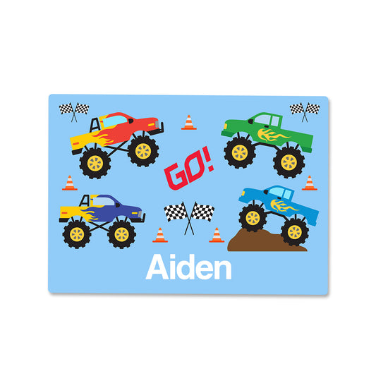 Large Monster Truck Wipe Clean Placemat