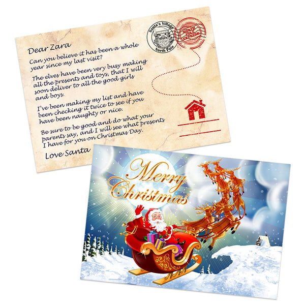Personalised Christmas Postcards