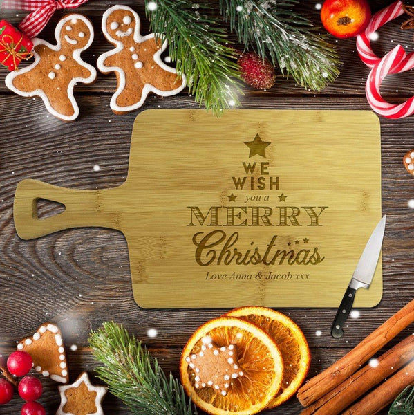 Personalised Christmas Bamboo Cutting Boards