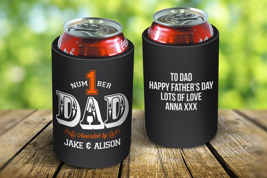 Number 1 Dad Stubby Cooler